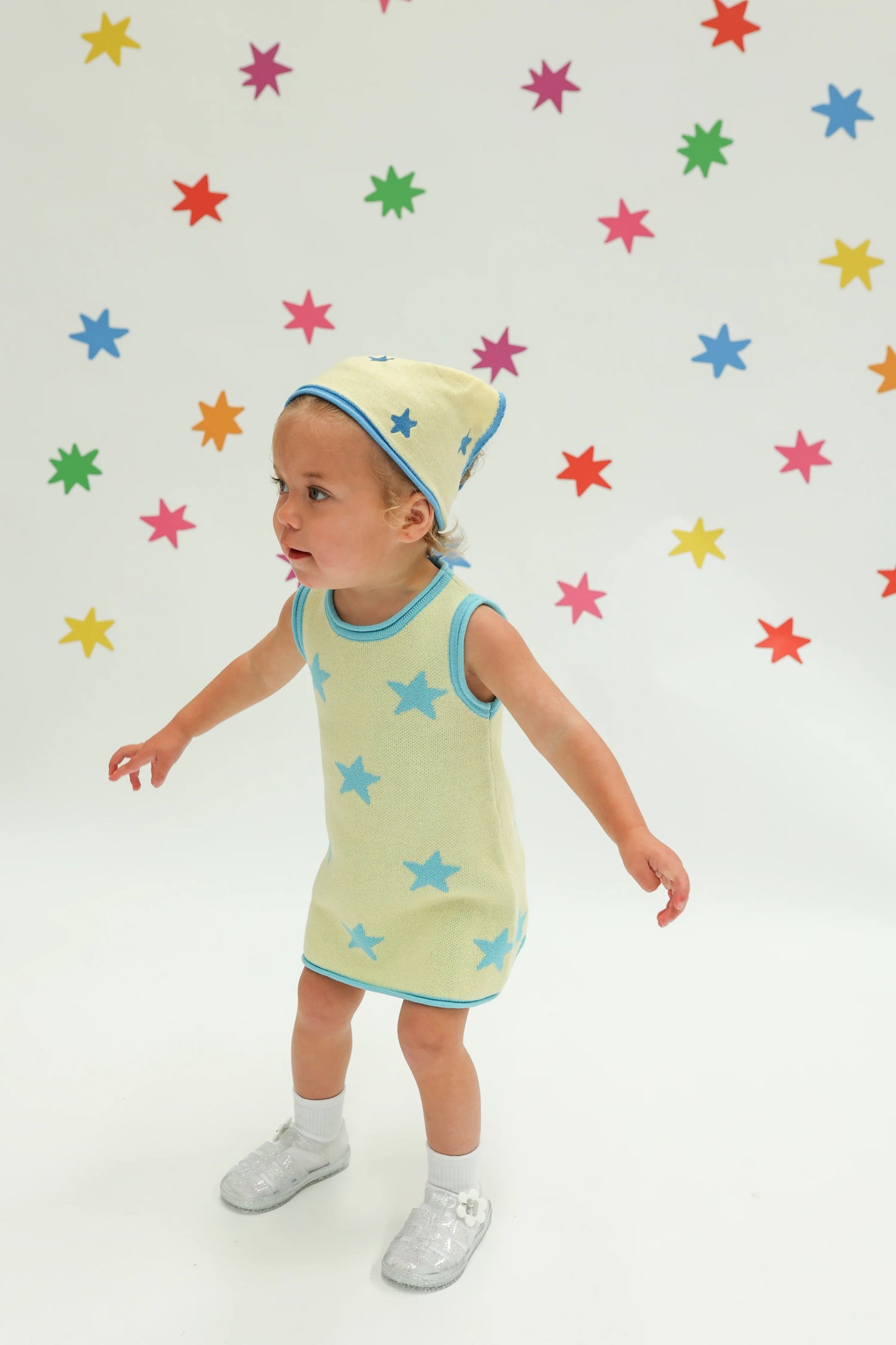 Stars Align Bandana ~ Yellow + Blue