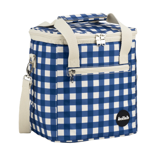 Mini Cooler Blue Check