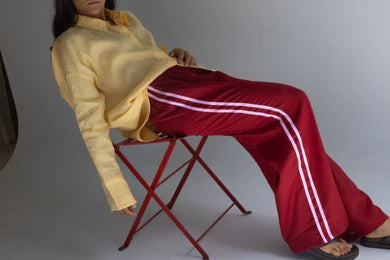 Linen Pants ~ Crimson