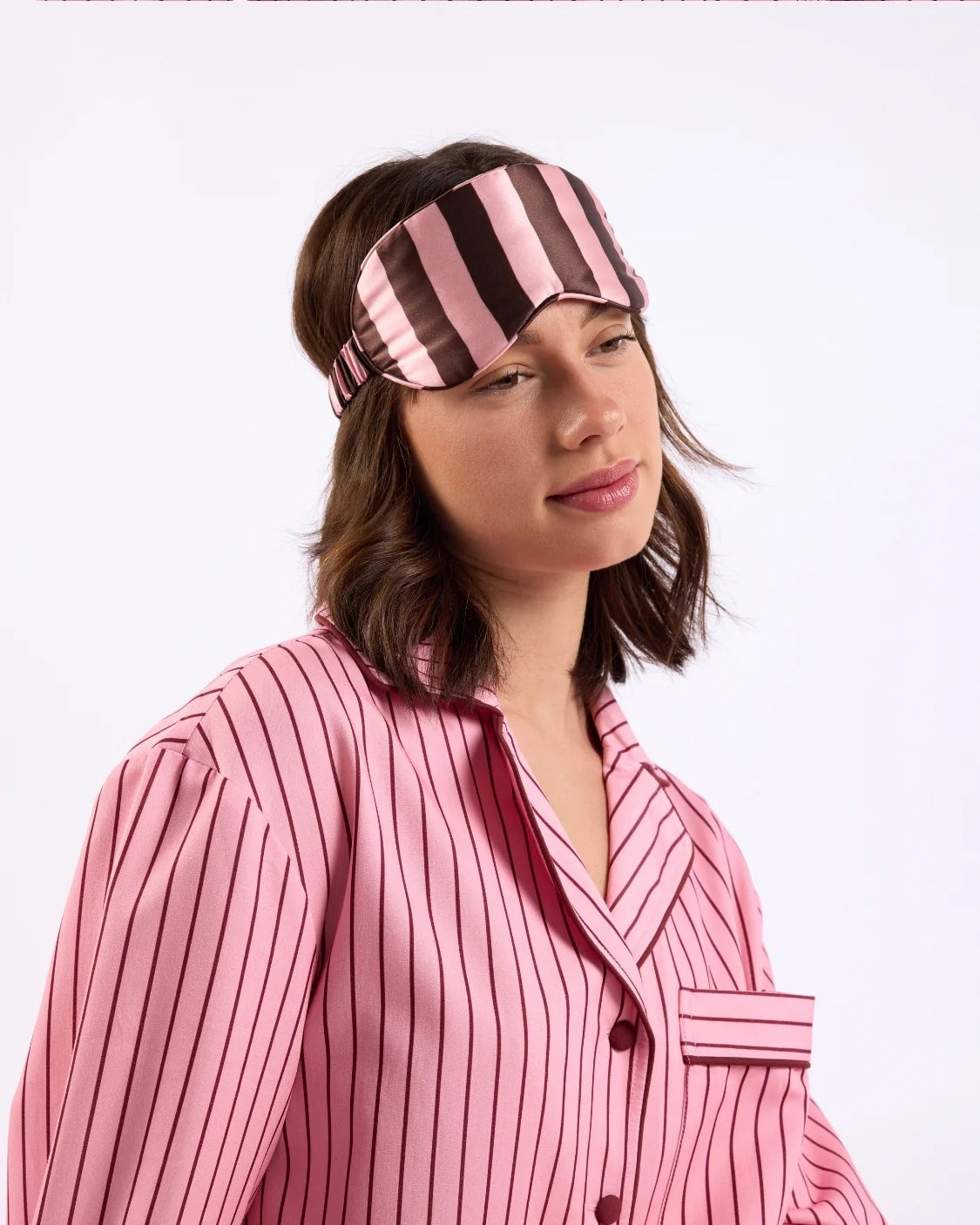 Silk Eye Mask Rocky Road Stripe