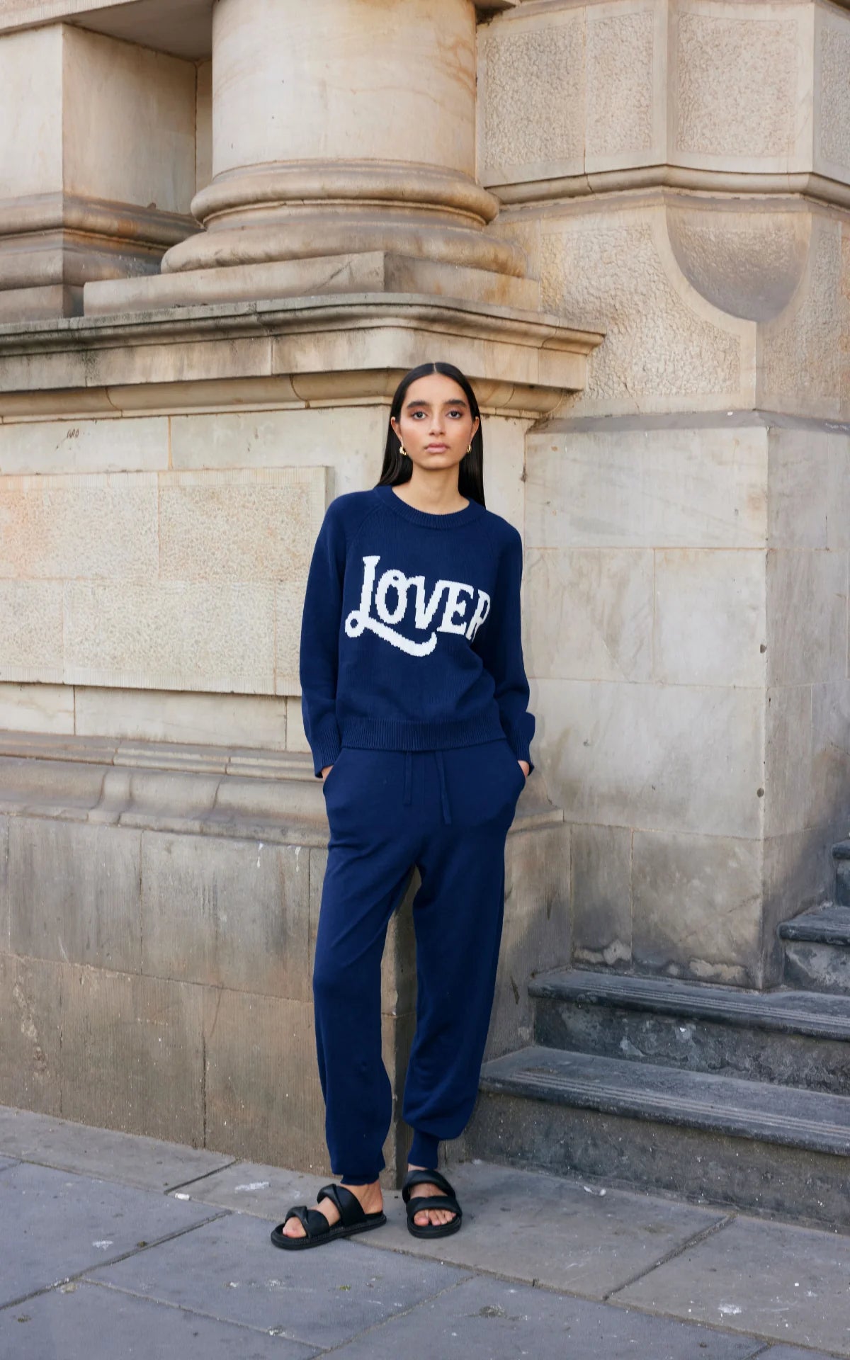 Eliza Knit Pant Indigo