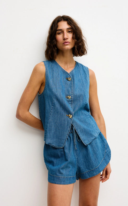 Camille Vest Denim