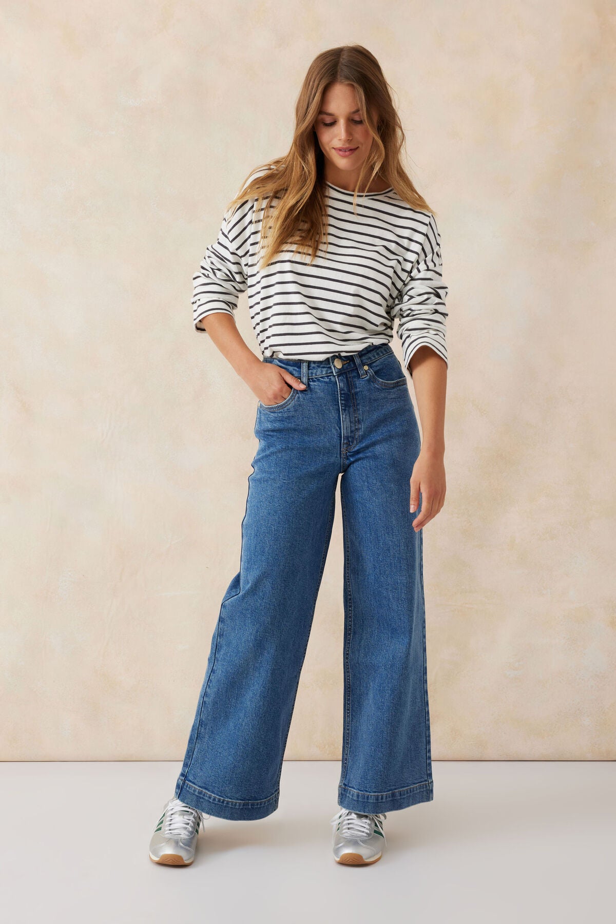 Evie Wide Leg Jean Indigo
