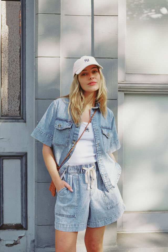 Relaxed Everyday Short Vintage Blue