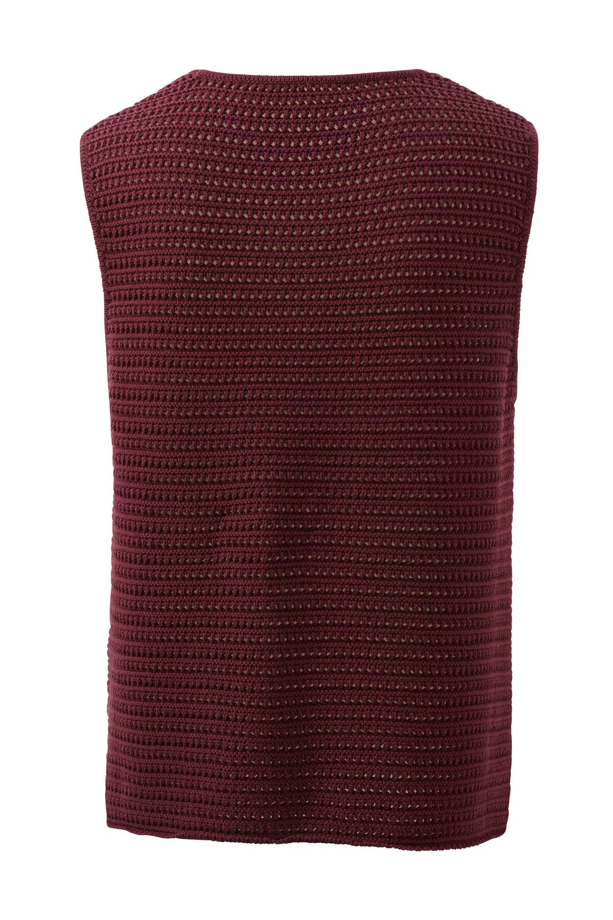 Mesh Knit Tank Wine