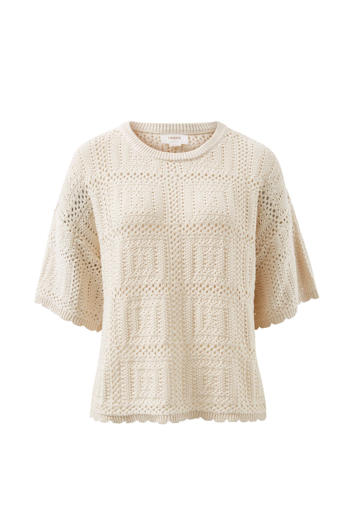 Square Knit Boxy Tee