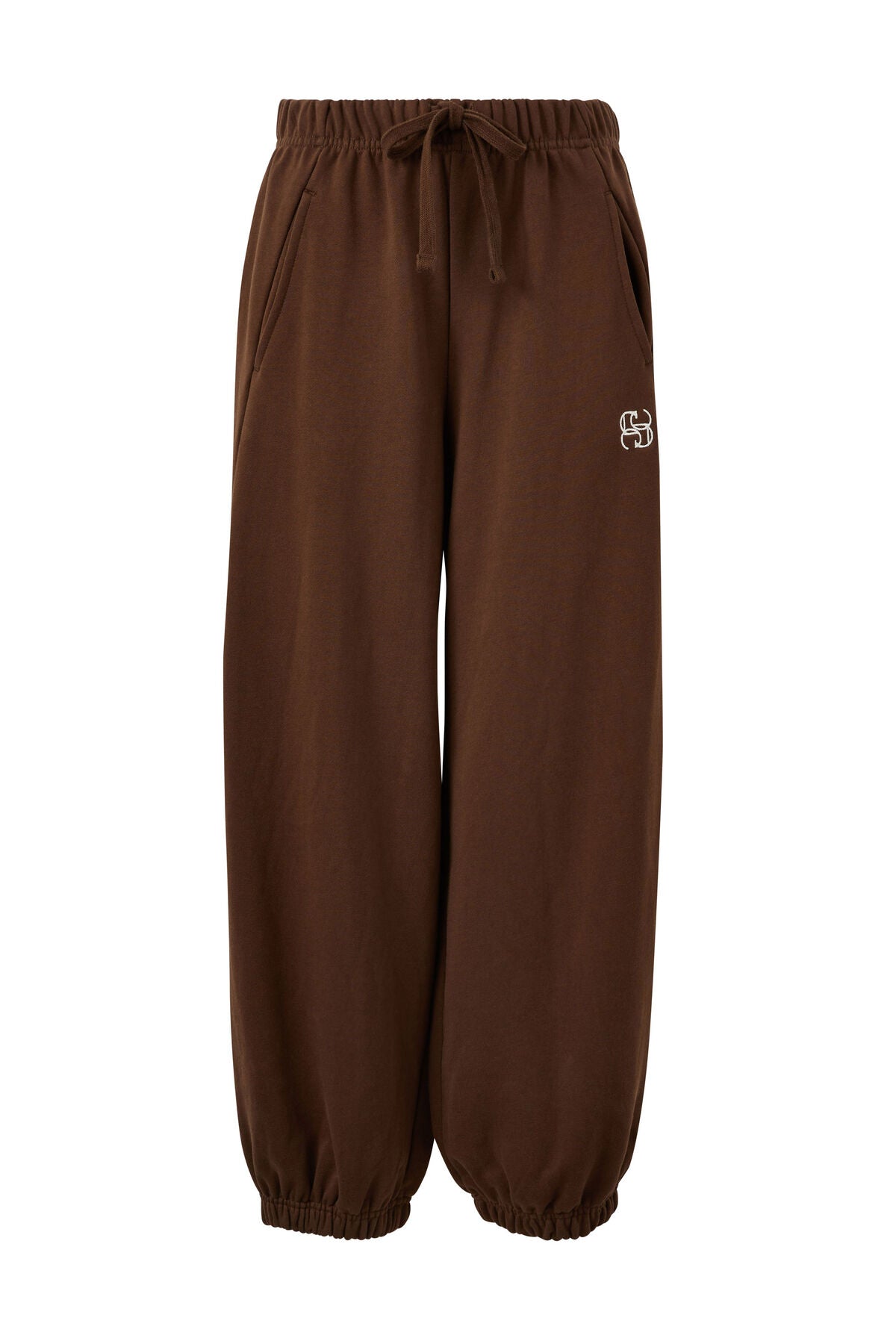 Barrel Leg Trackpant Chocolate