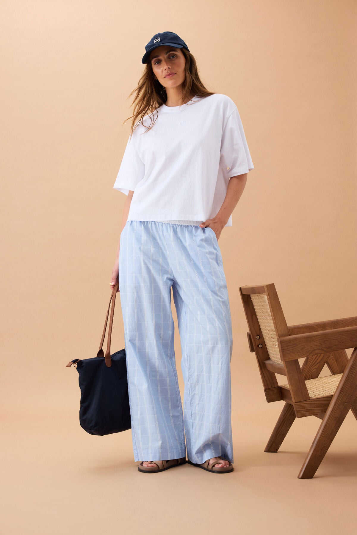 Lounge Pant Blue Check