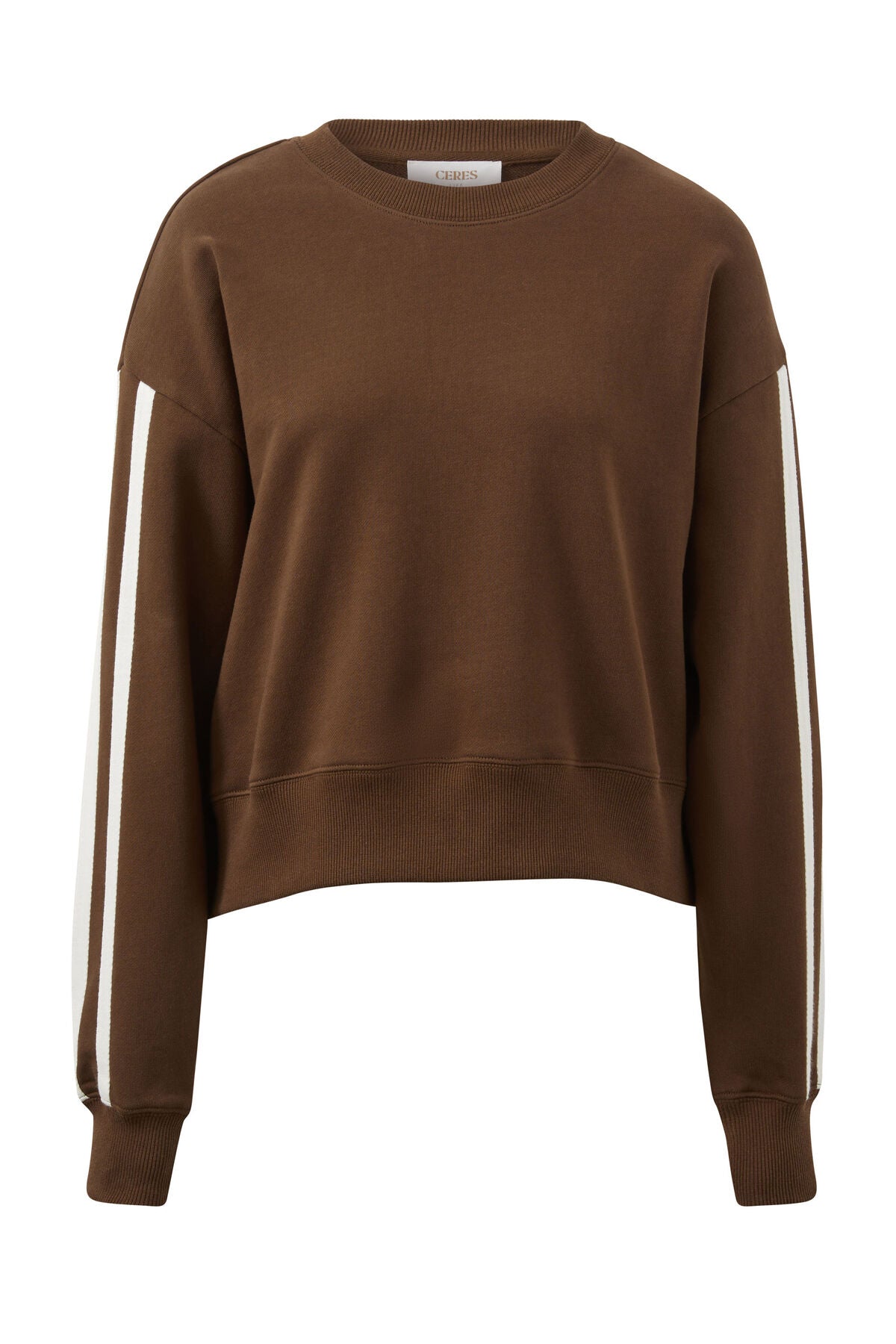Sporty Slouchy Crew Chocolate
