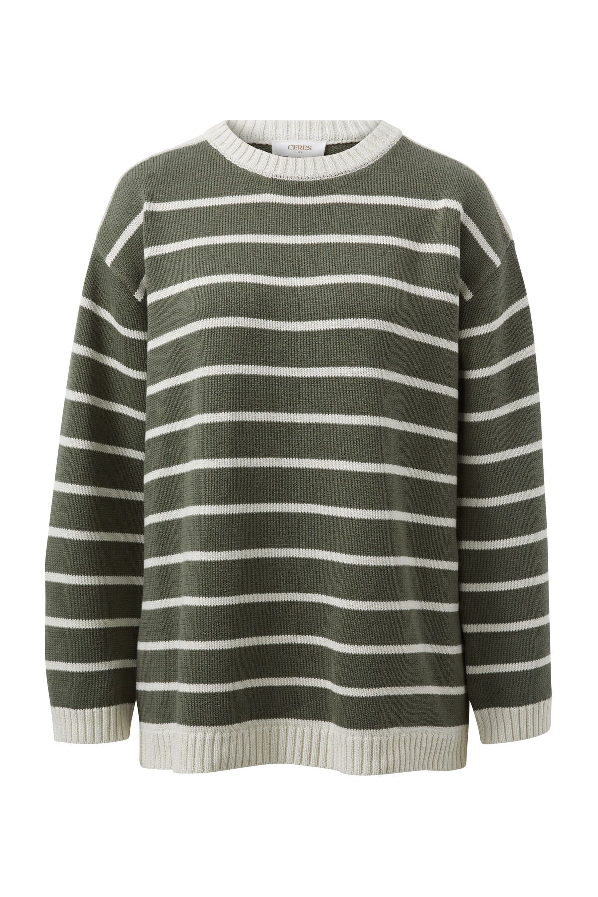 Relaxed Crew Tunic ~ Soft Olive