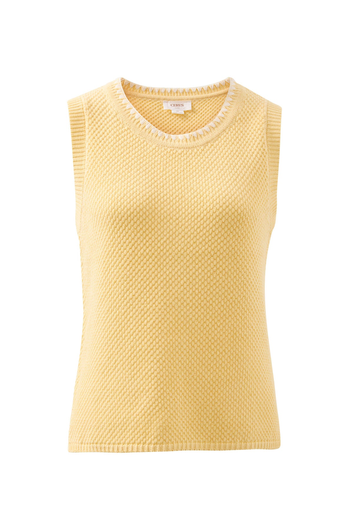 April Knit Tank ~ Sunny Yellow