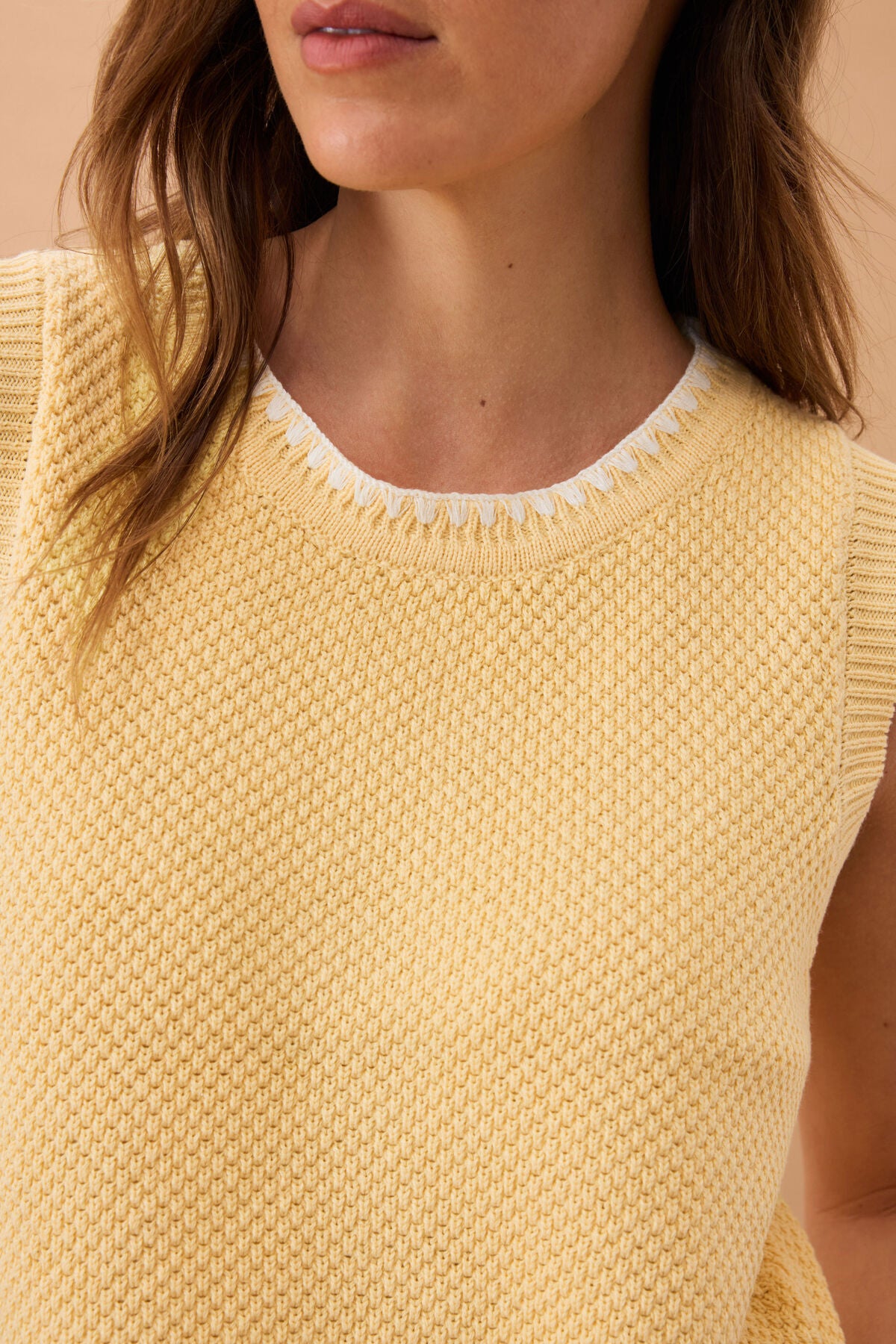 April Knit Tank ~ Sunny Yellow