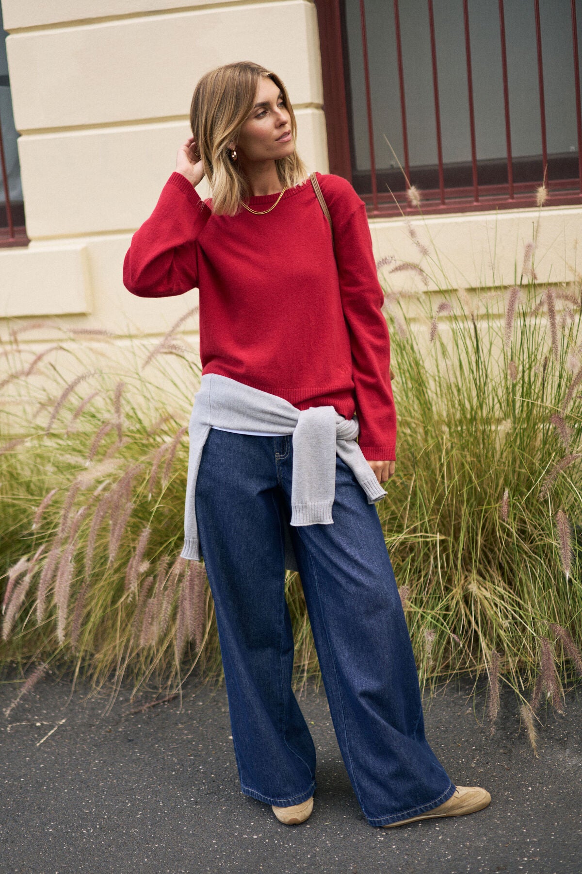 Ness Knit Pullover ~ Chilli