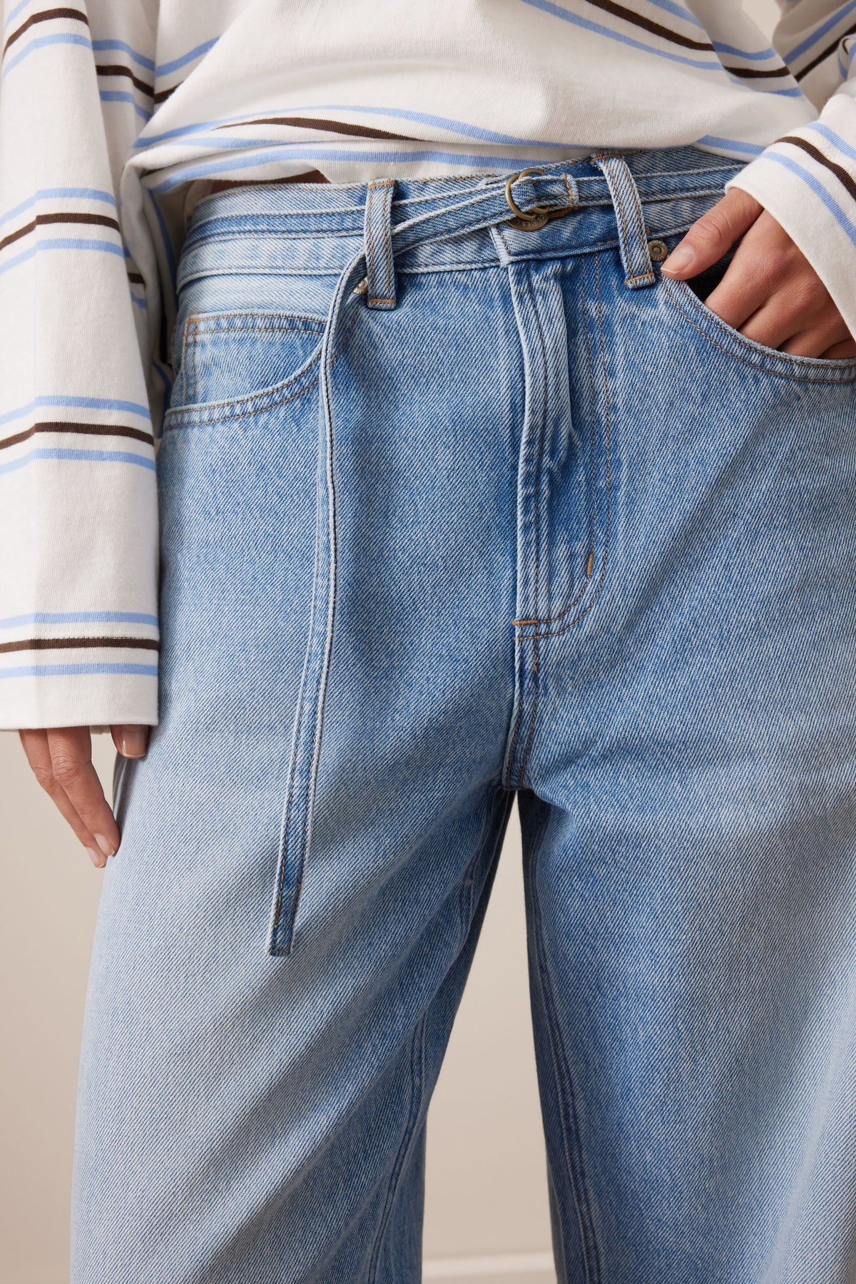 90s Barrel Jean Vintage Blue