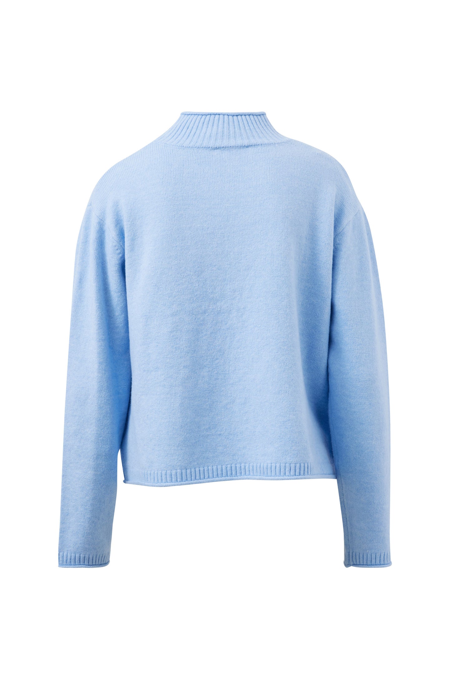 Finley Funnel Neck Knit ~ China Blue