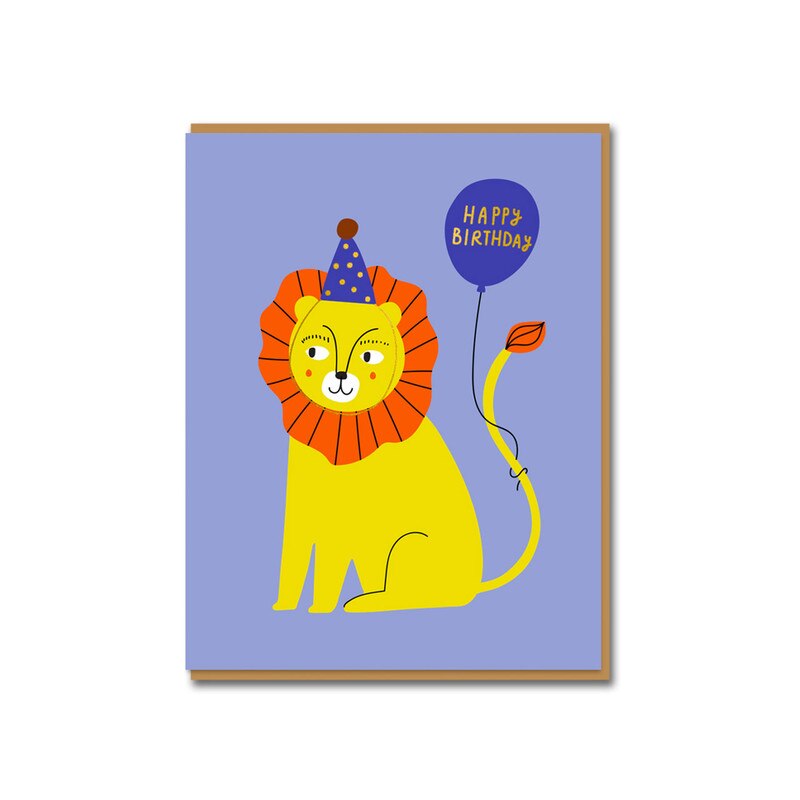 Lion Birthday Card