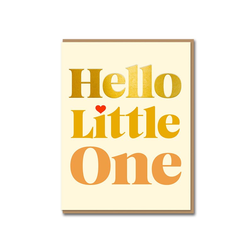 Hello Little One Serif Card