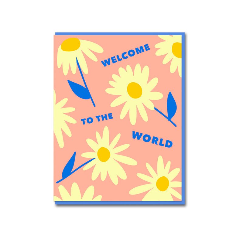 Daisies Welcome Card