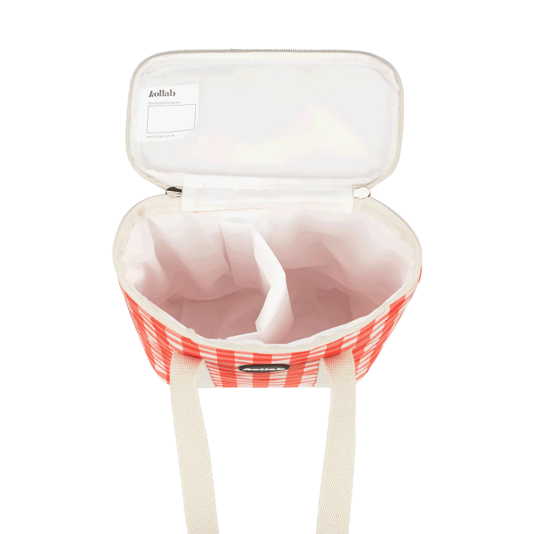 Wine Cooler Bag Red Check