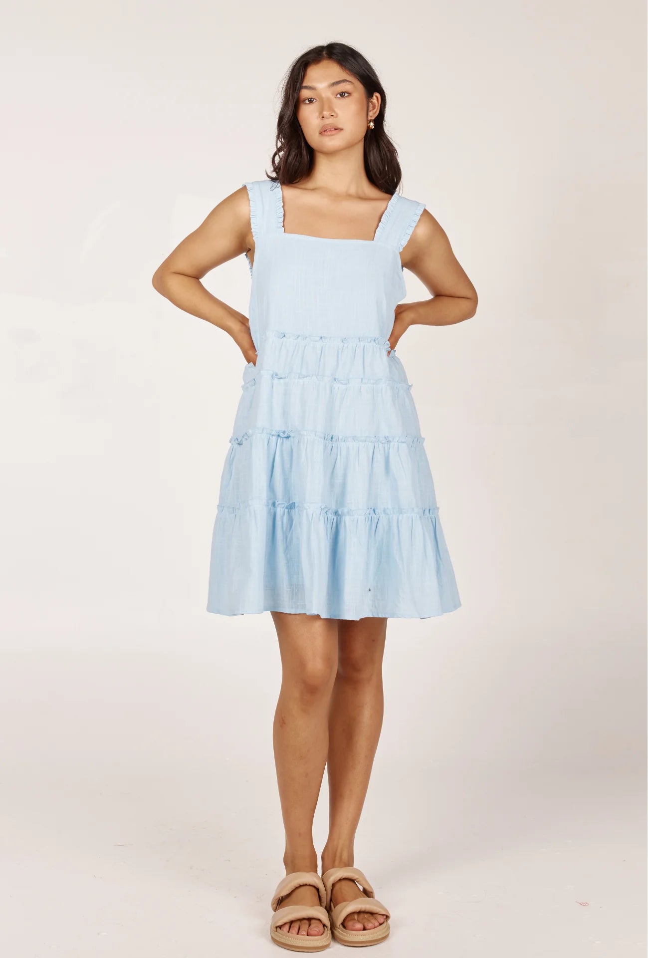 Tory Mini Dress Pastel Blue