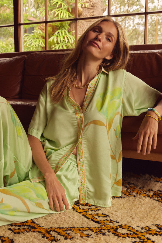 Tulip Short Sleeve Shirt Mint