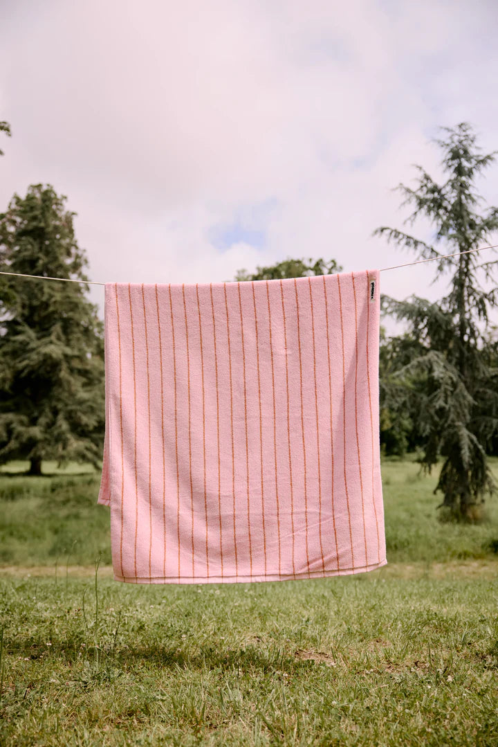 Bath Sheet Pin Stripe Fleur