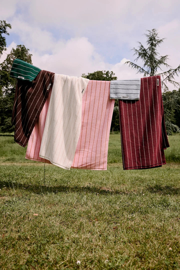 Bath Sheet Pin Stripe Fleur