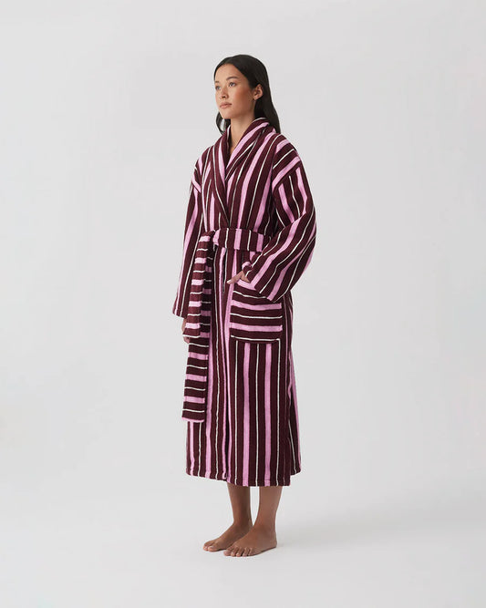 Ruby Stripe Terry Robe