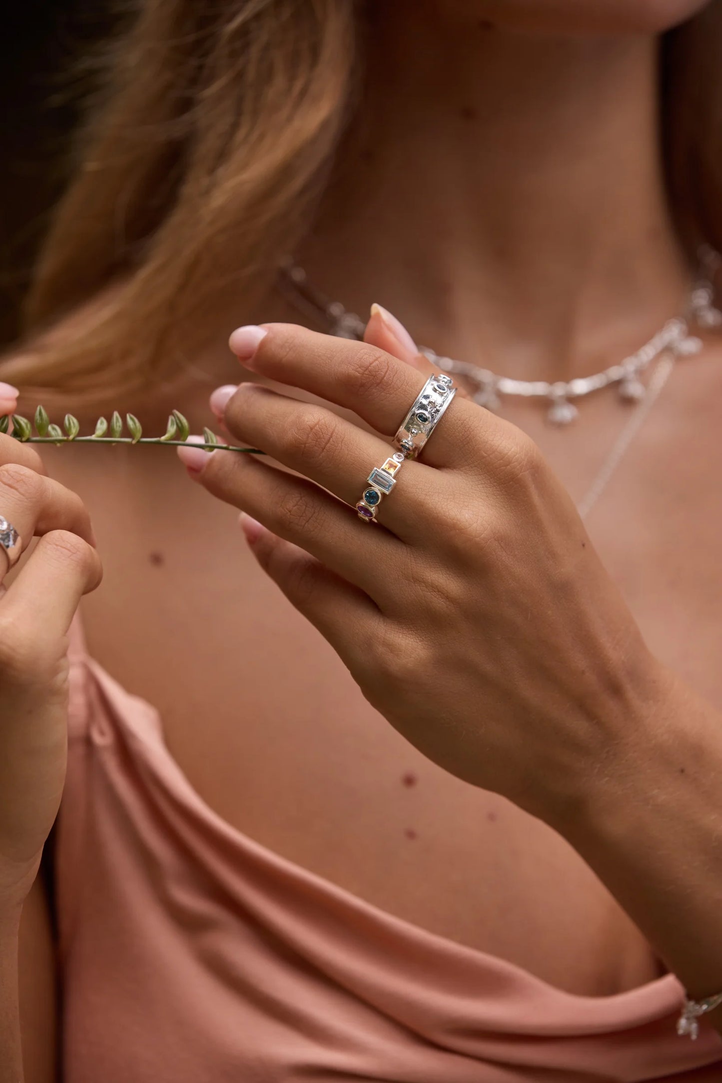 Carnivale Silver Ring ~ 7/M