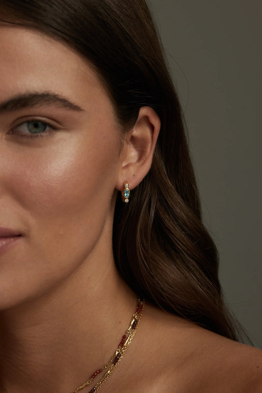 Tilda Topaz Gold Earrings