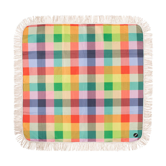 Holiday Fringed Medium Picnic Mat SagexClare Aida