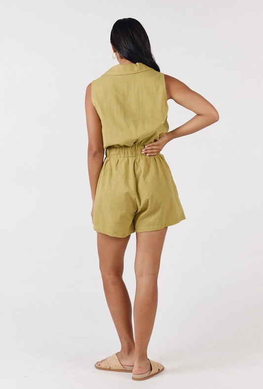 Lenai Playsuit Avocado