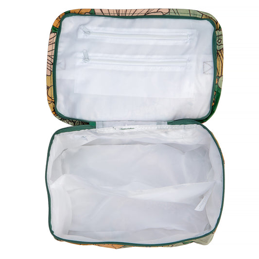 Toiletry Stash Bag Green Garden