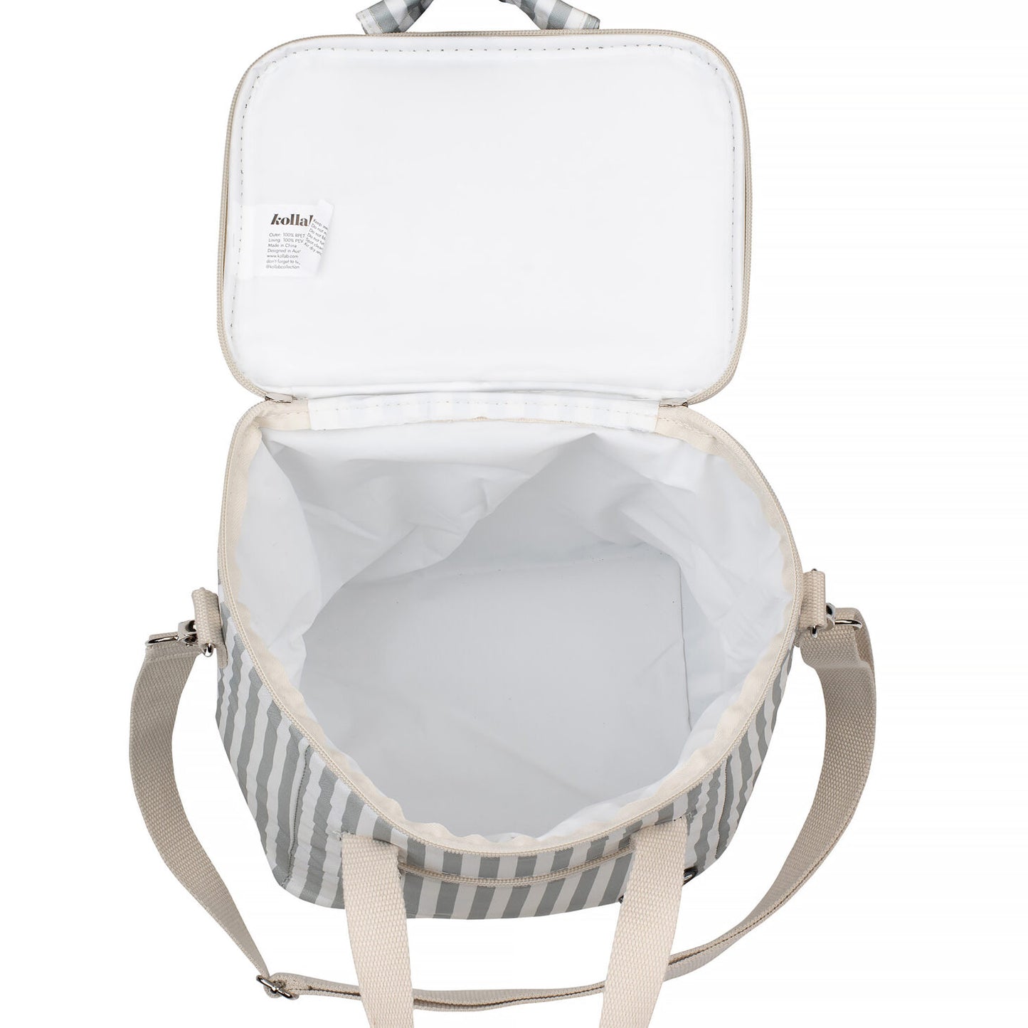 Holiday Mini Cooler Sage Stripe