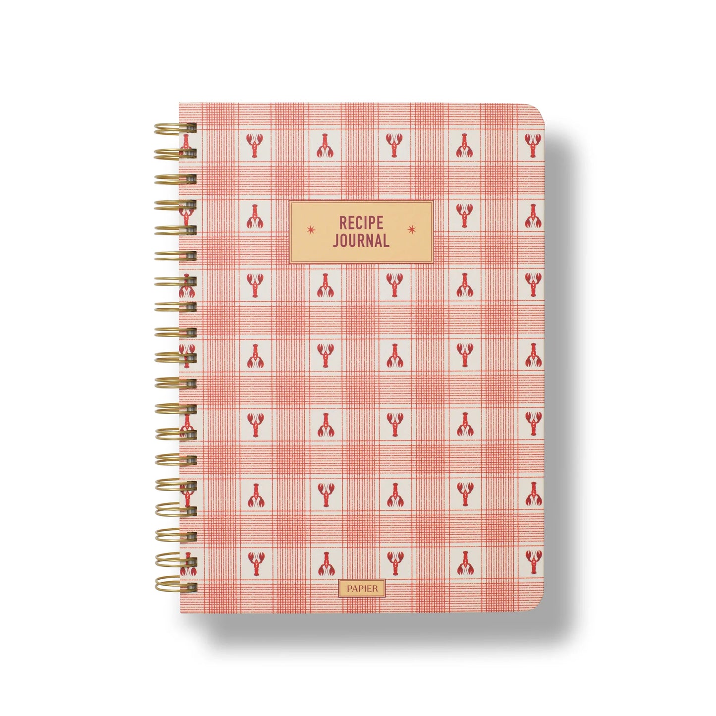 Lobster Gingham Recipe Journal