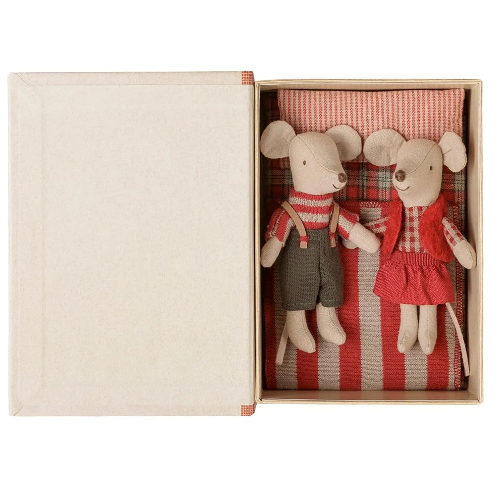 Christmas Twin Mice in Book