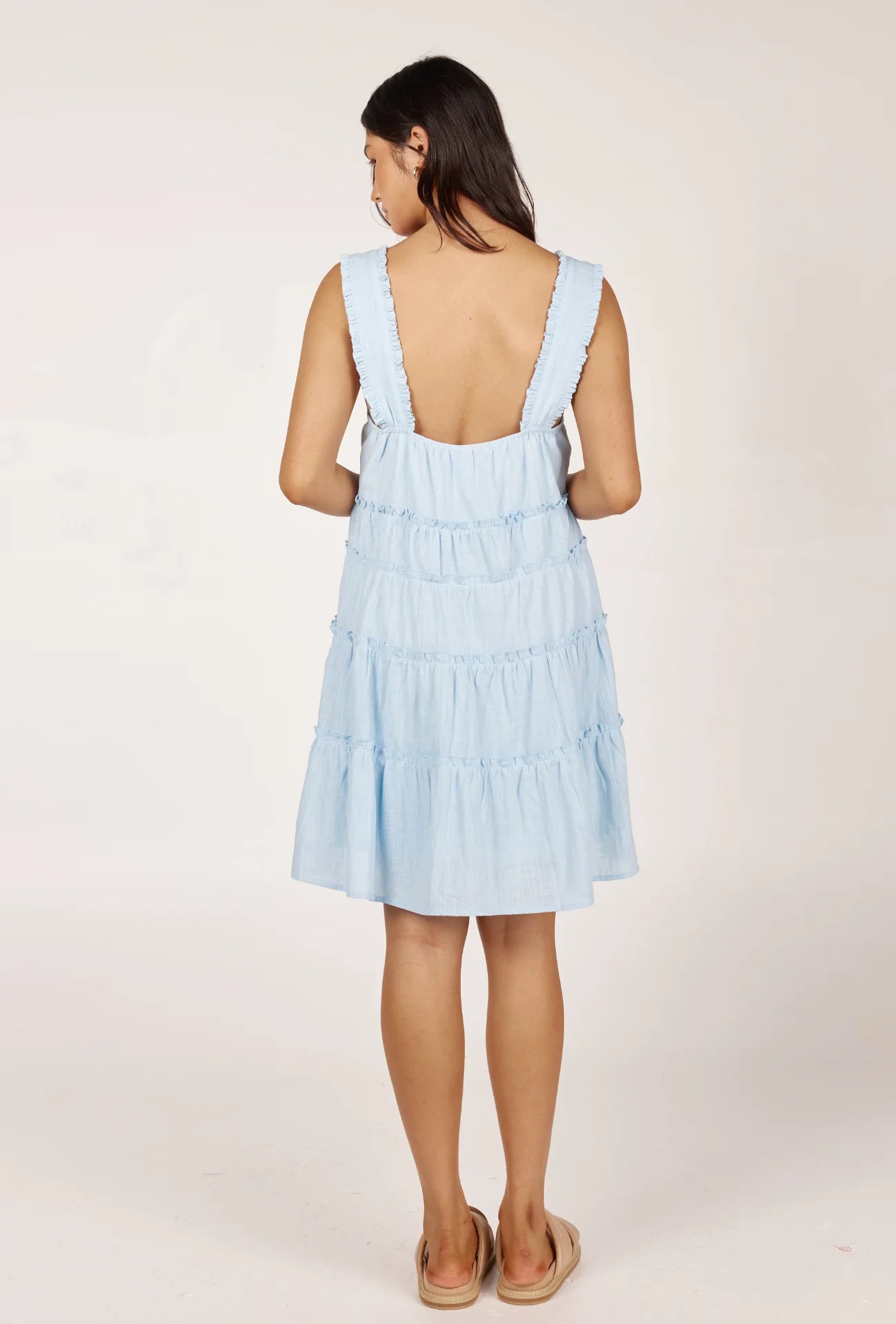 Tory Mini Dress Pastel Blue