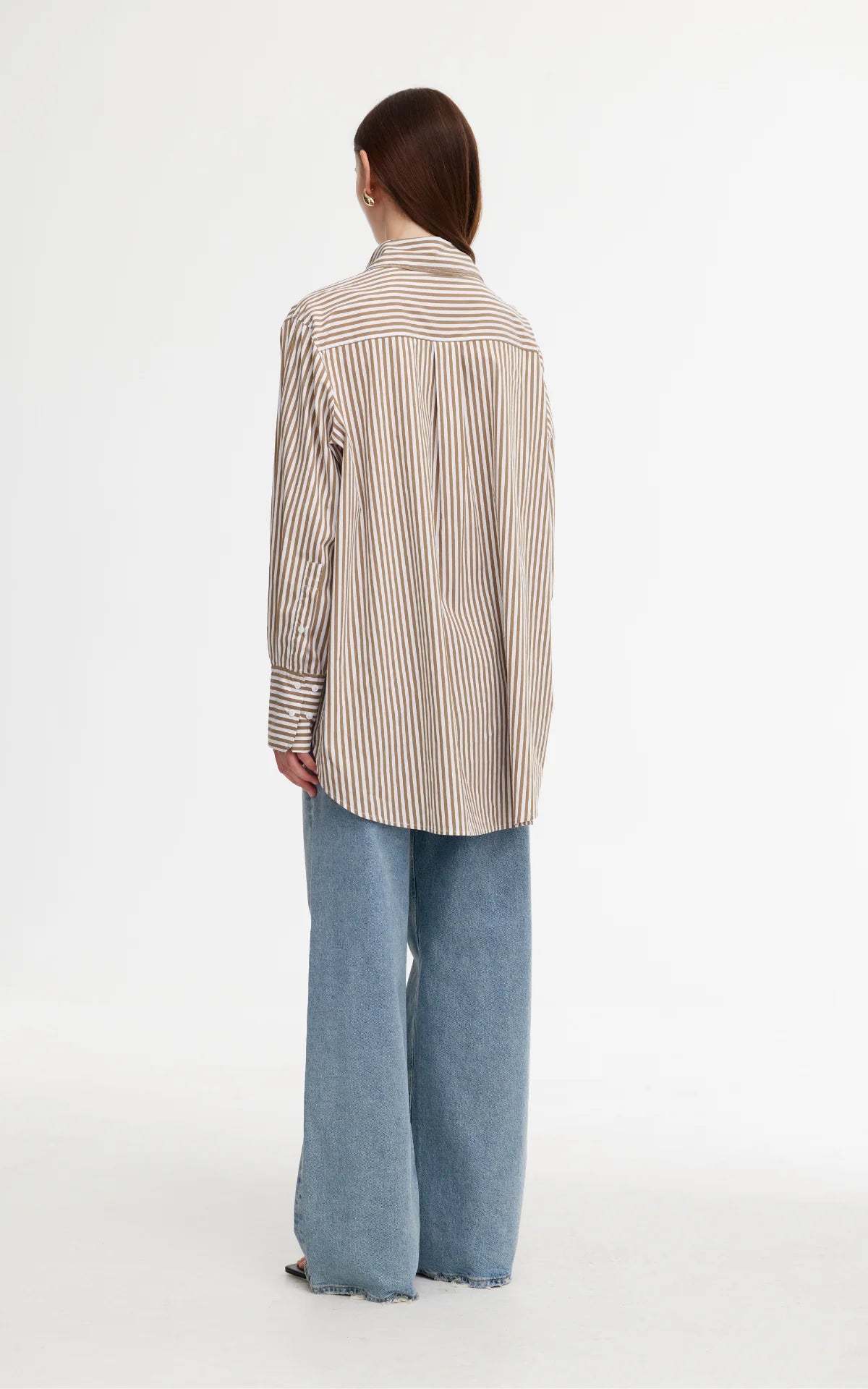 Riley Shirt Stone Ivory Stripe