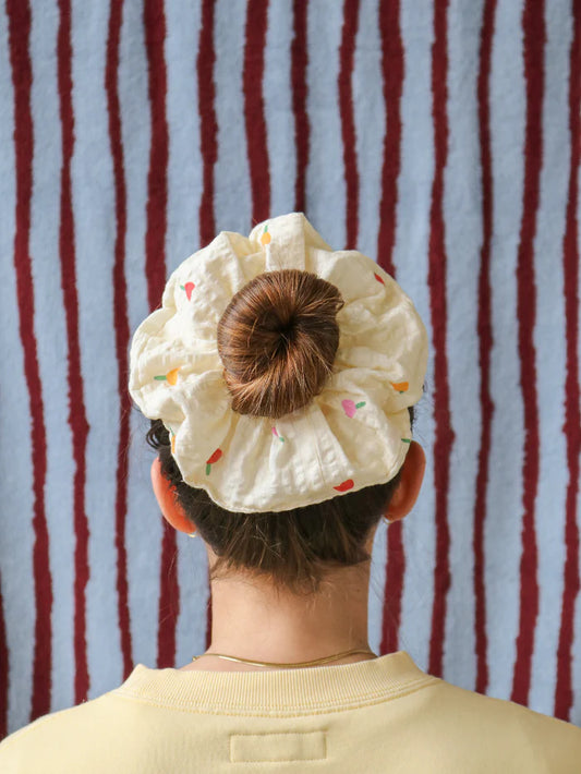 Forget Me Not Scrunchie in Vanilla