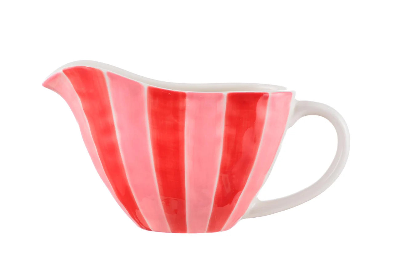 Gravy Jug Pink + Red