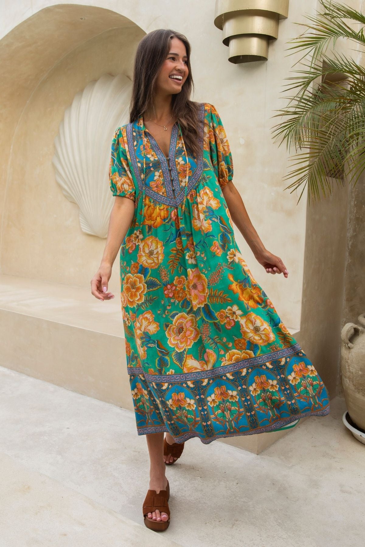 Love Letter Midi Dress - Atlantis