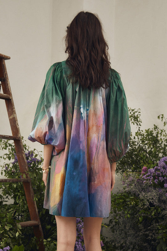Tapestry Mini Dress Bayberry