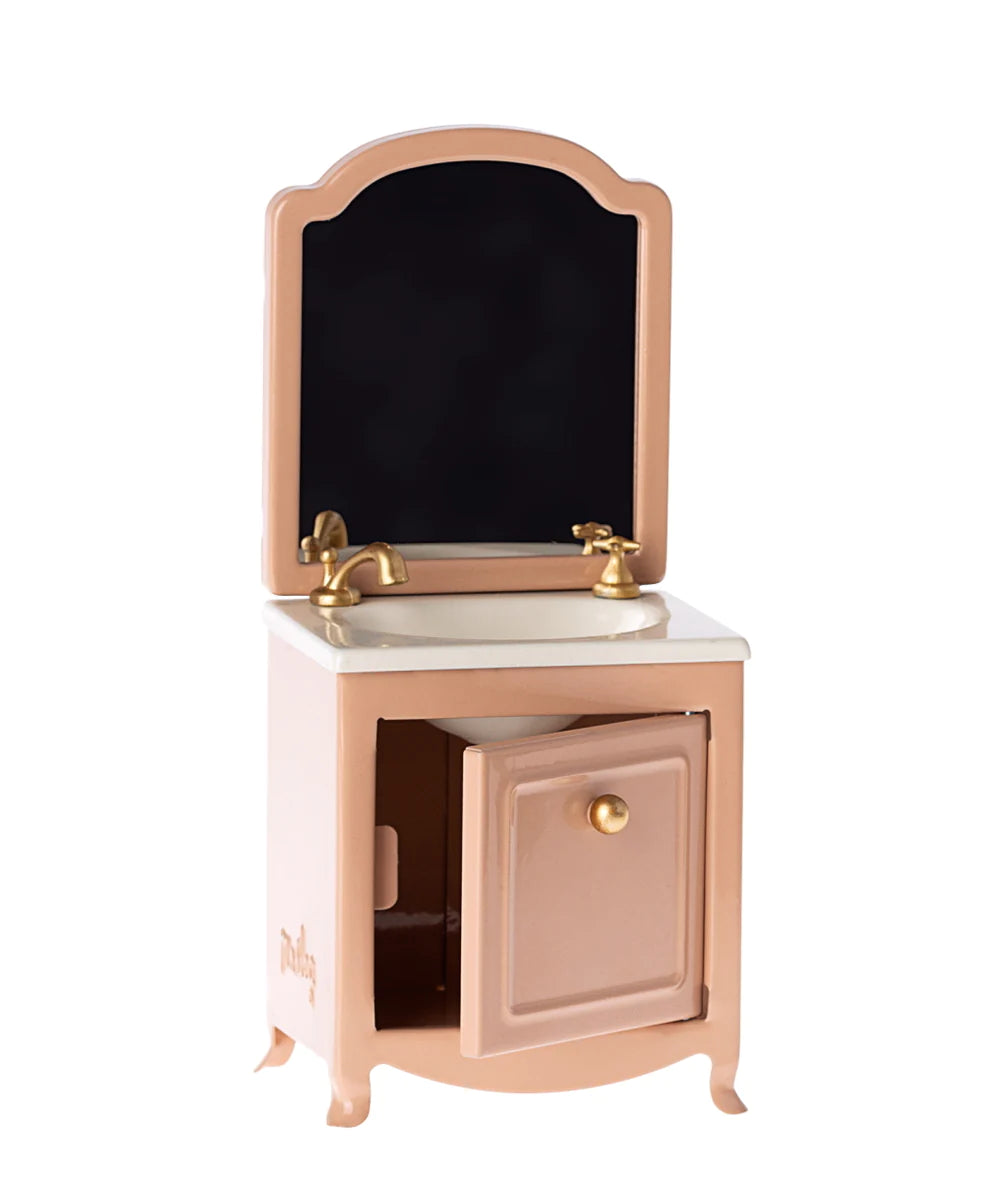 Miniature Sink Dresser Mirror - Powder