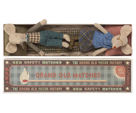 Grandma & Grandpa Mice in matchbox