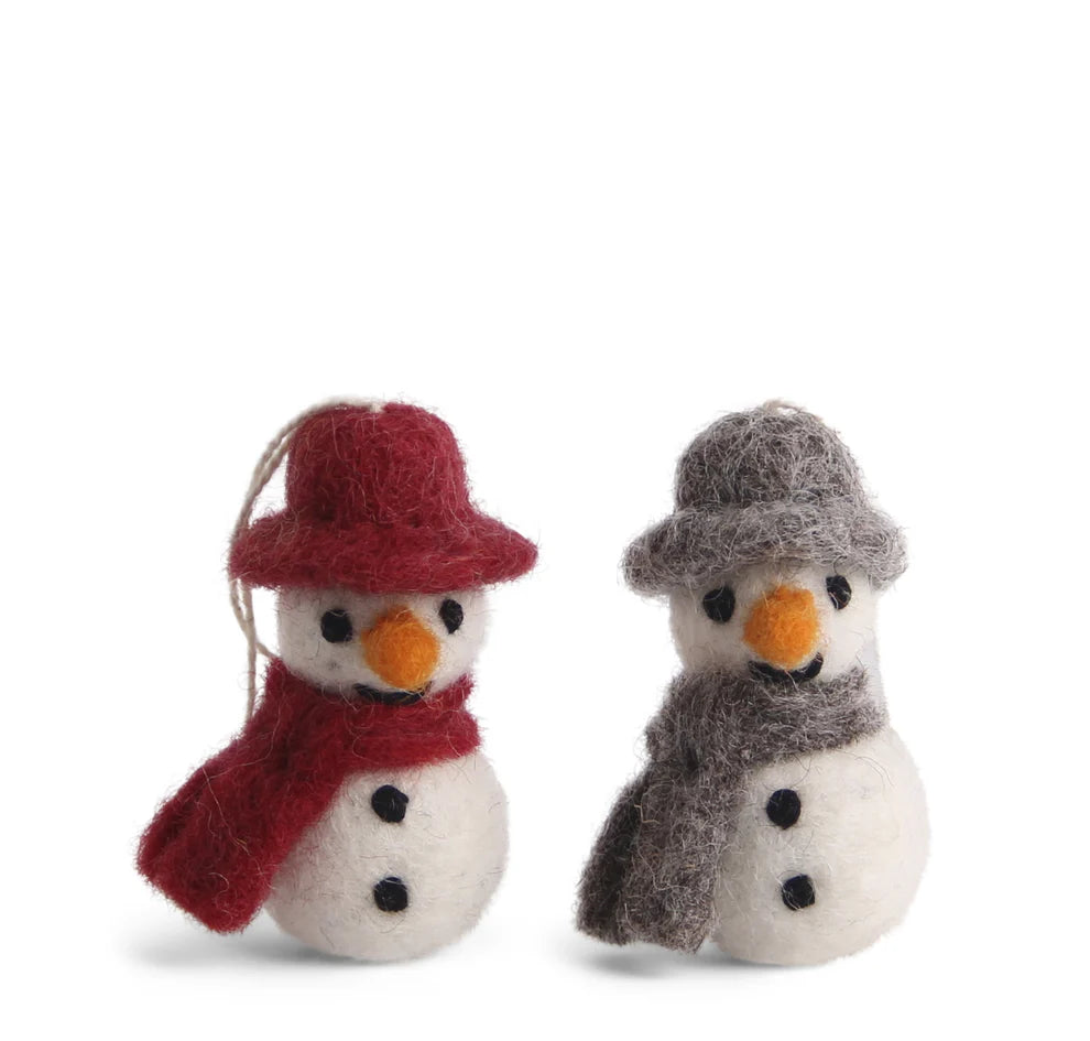 Snowman Felt Decoration 3pk
