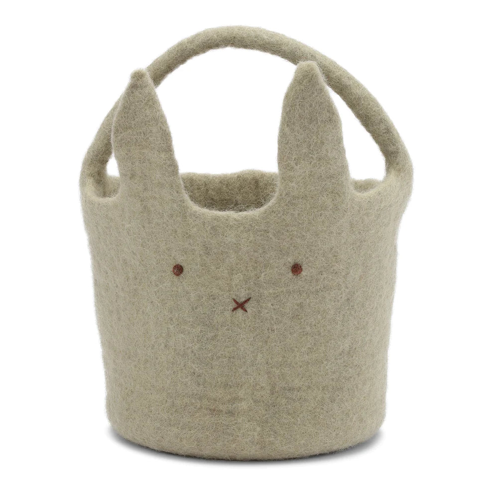 Bunny Basket Big - Dusty Green