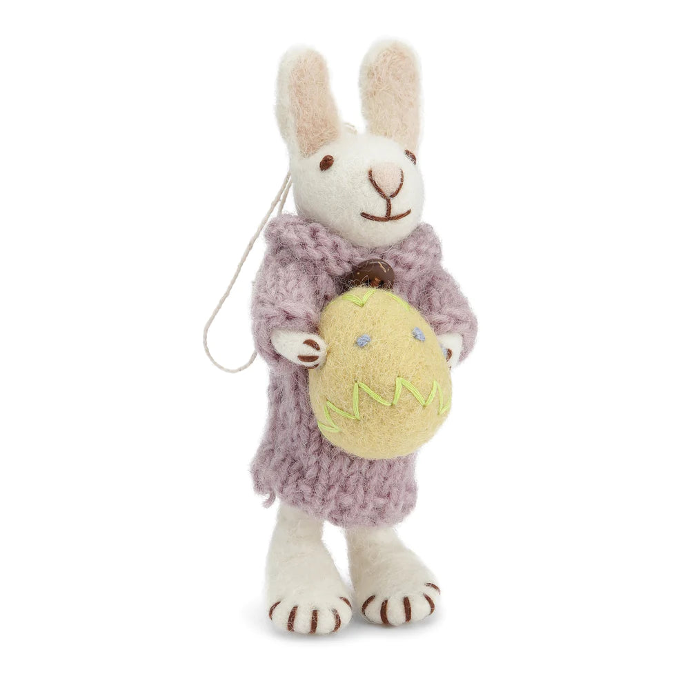 Bunny Small White Dress and Egg