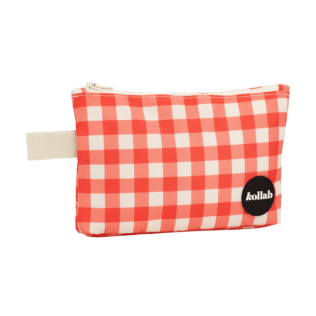 Mini Pouch Red Check