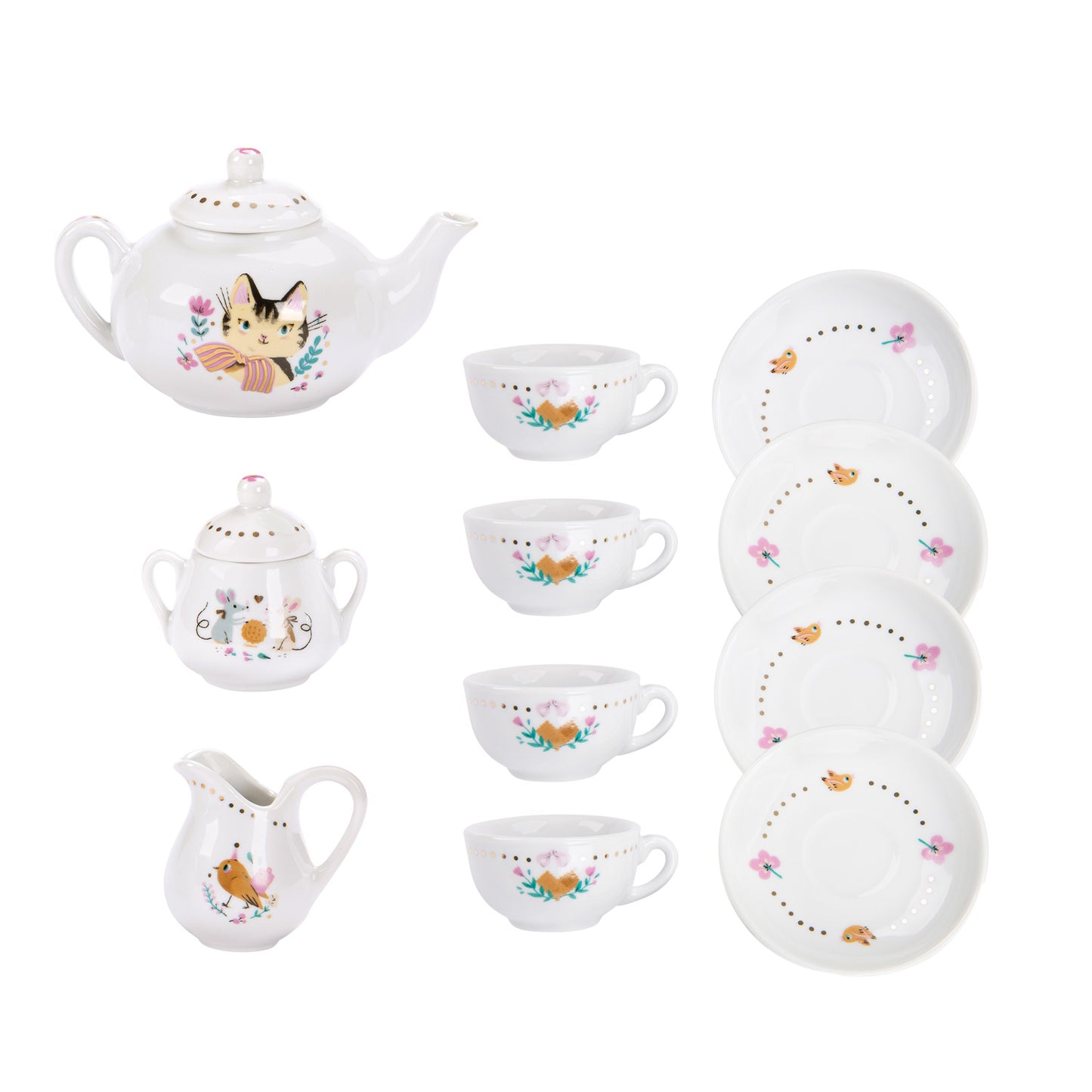 Parisiennes Ceramic Tea Set