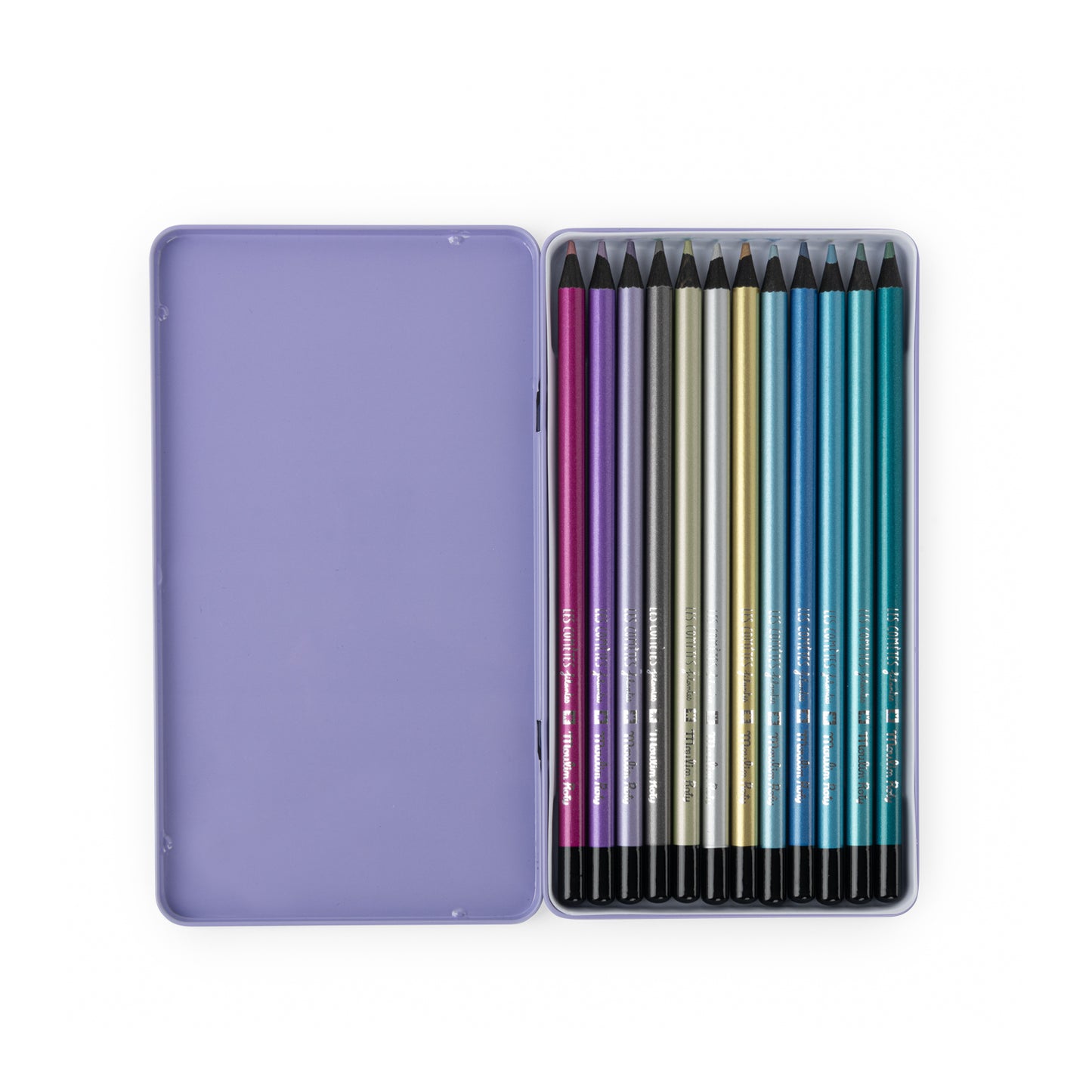 Les Cometes 12 Metallic Colouring Pencils